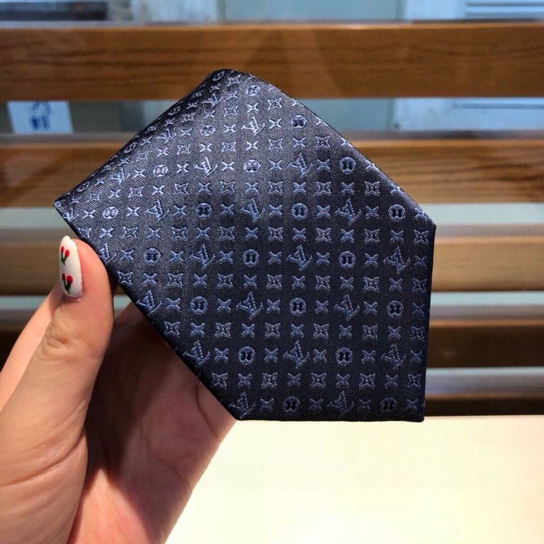 PricePackaging LV old flowers tie Louis Vuitton classic tie   old flowers jacquard design, men's must-have single product super stylish!