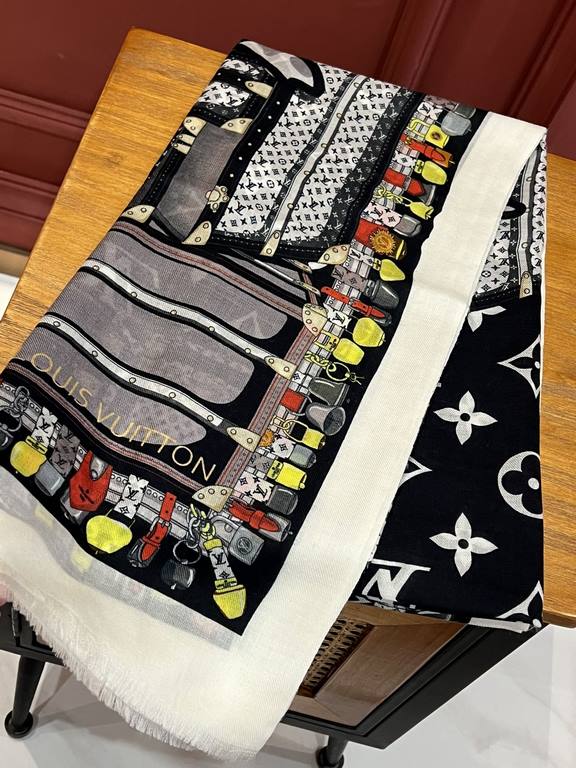 lv counter new [animal theme cattle long scarf]   beautiful [tears] Royal Hall of Fame level superb  2022 new counter on sale Classic logo pattern design style   plus rich Gucci themed characteristic elements of the tige