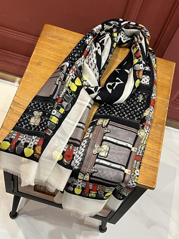 lv counter new [animal theme cattle long scarf]   beautiful [tears] Royal Hall of Fame level superb  2022 new counter on sale Classic logo pattern design style   plus rich Gucci themed characteristic elements of the tige