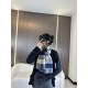 Price 2023 Lv pop-up arrives! Knitted stripes]  Universal scarf for men and women, low-key color scheme more enjoyable fashion high-end, 100% knitted cashmere classic stripes knitted   scarf   high cutting-edge products 