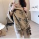 European version of the goods franchise 】 new Lv double-sided jacquard long beard scarf, fashionable big style, exquisite workmanship feel good, gift self-use super high cost-effective. Multi-age available, warmth and de