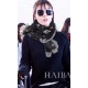 Recommended   LV's latest black and gray two-tone design cashmere shawl   feel very soft, such a design of one is equal to two, practical and fashionable   Autumn and winter essential, according to the dress selection of