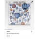 Price  SLV2330  Original Lv [Hot Air Balloon] 90cm Silk Square Scarf, newly added to the U Price   and Away collection, pays homage to Louis Vuitton's travel heritage. Silk-screening process engraved with rich details, d