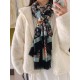 Cashmere long scarf  counter synchronization truly praise   donkey family [money clip pattern long scarf], Personally LV long scarf with Louis Vuitton money clip pattern depicting interlocking textures, which is embellis