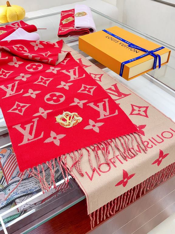 Price.  [High-end original embroidered patch] The Precious Dragon LV Essential scarf welcomes the Lunar New Year with classic elements from the brand. The wool is infused with a Monogram jacquard pattern, and the coiled 