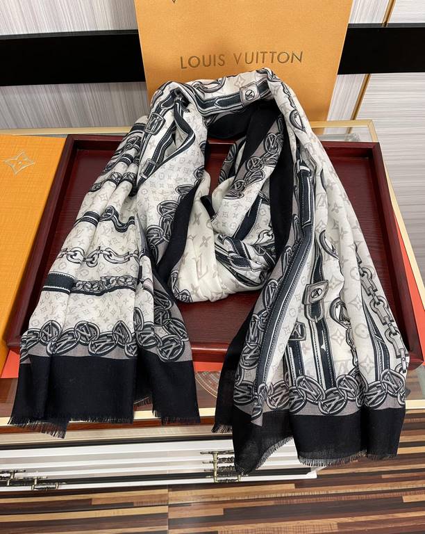 Price on the new LV home 2023 latest models   top design is too beautiful, truly awesome   [double-sided 300 support ring velvet long scarf]    physical genuinely beautiful   shawl with prints      regardless of the desi