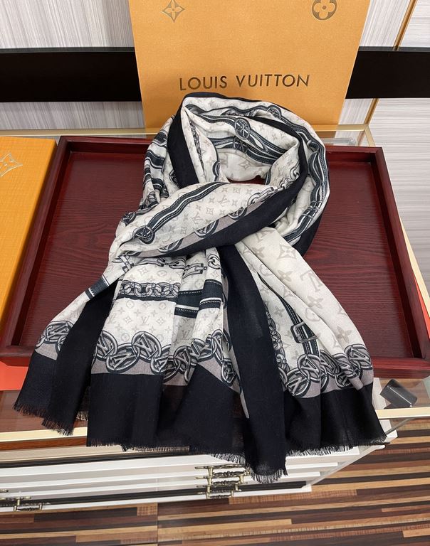 Price on the new LV home 2023 latest models   top design is too beautiful, truly awesome   [double-sided 300 support ring velvet long scarf]    physical genuinely beautiful   shawl with prints      regardless of the desi