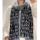 Price LV synchronized counter, high-end cashmere knitted scarf! Can be formal, can be casual, this knitting method is more difficult, and very costly yarn, double-sided color blocking! The process is very difficult! Defi