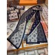 Price [  very stable! Synchronized counter, LV men's high-end cashmere scarf! Can be formal, can be casual, very Classical men's design. This weaving method is more difficult, and very costly yarn, double-sided four colo