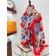 Price   new on   counter synchronization   LV new [hot air balloon   long scarf] to attention gesture about the Louis Vuitton bloodline of the spirit of travel and the pattern of fusion of the Monogram elements come toge