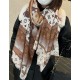 Will glow bright scarf 2023 spring new limited series popping to la LV original single authentic. Early fall staple models. Wear Le Tout Paris long scarf LV bags and the bottom of the logo rich details, more feminine cha