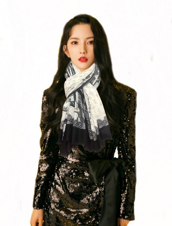 New LV home 2023 latest models   top design is too beautiful, truly awesome   [double-sided 300 support ring velvet long scarf]    physical genuinely beautiful   shawl with prints      regardless of the design of the air