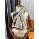 on the new Lv Silver Silk 2023 latest models [melon] shining [coffee] top design is too beautiful, genuinely awesome   [cashmere velvet long scarf]     physical genuinely beautiful   shawl with prints      regardless of 