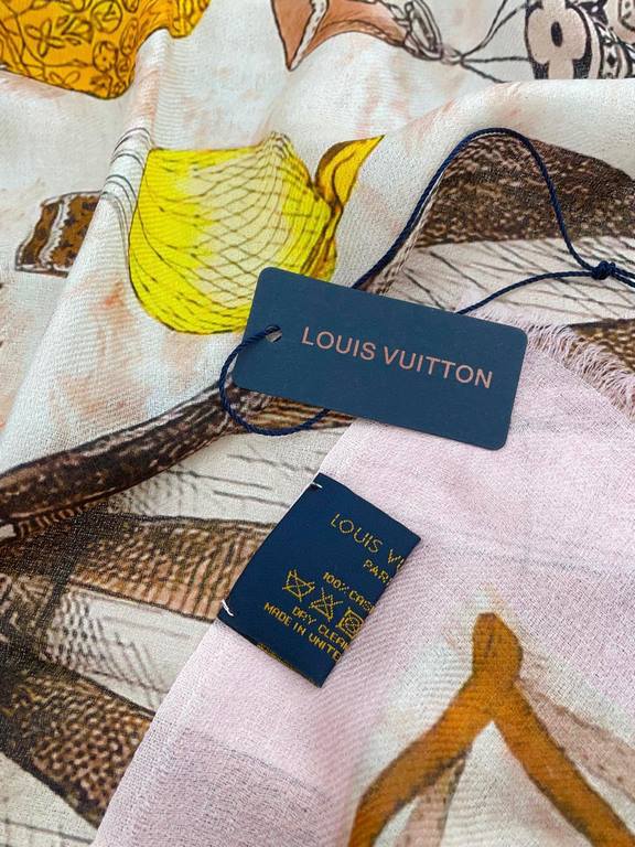 Price   new on   counter synchronization   LV new [hot air balloon   long scarf] to attention gesture about the Louis Vuitton bloodline of the spirit of travel and the pattern of fusion of the Monogram elements come toge