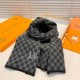 Price Anger push volume of new models   heavy recommended   LV2023 official website the latest models   knitted cashmere material   very warm   soft and skin-friendly, do not tie the neck   the classic plain scarf design