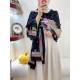 Price   new on   counter synchronization   LV new [Sunflower   long scarf] to attention gesture about the Louis Vuitton bloodline travel spirit and pattern fusion Monogram elements gathered in the center, is the love of 