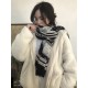 Fashionable and versatile! LV new old flower long scarf] A great item to enhance your temperament and taste! Four seasons must have! Really unbeatable and practical! Lv rare cashmere long scarf, ! Fabric feel really good