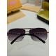 LV Louis Vuitton Sunglasses can be matched with near with myopia metal sunglasses men's fashion retro sunshade square frame glasses double beam sunglasses female models