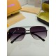 LV Louis Vuitton Sunglasses can be matched with near with myopia metal sunglasses men's fashion retro sunshade square frame glasses double beam sunglasses female models