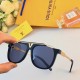 LV personalized explosion models hundred matching street shooting sunglasses men and women fashion aviator large frame trend retro style simple sunglasses