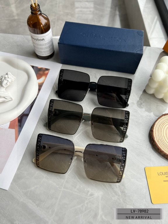 . [Louis Vuitton - LV . [Polaroid Resin Lenses . [TR90 frames are lightweight and comfortable to wear] . [size 63-14-151, ] . [  2023 new sunglasses to reduce the burden of glare, the stars with the same models, blocking