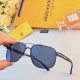 LV new fashion polarized sunglasses retro metal anti-ultraviolet sunglasses tide decorative sunglasses