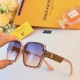 Lv fashion tide models square box sunglasses female advanced sense ins net red big face thin ultraviolet sun glasses