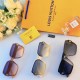 Lv fashion tide models square box sunglasses female advanced sense ins net red big face thin ultraviolet sun glasses