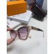 Lv Louis Vuitton 2024 new sunglasses classic family old flower with female senior sense show face small UV protection sunglasses retro simple large frame thin small red book the same models