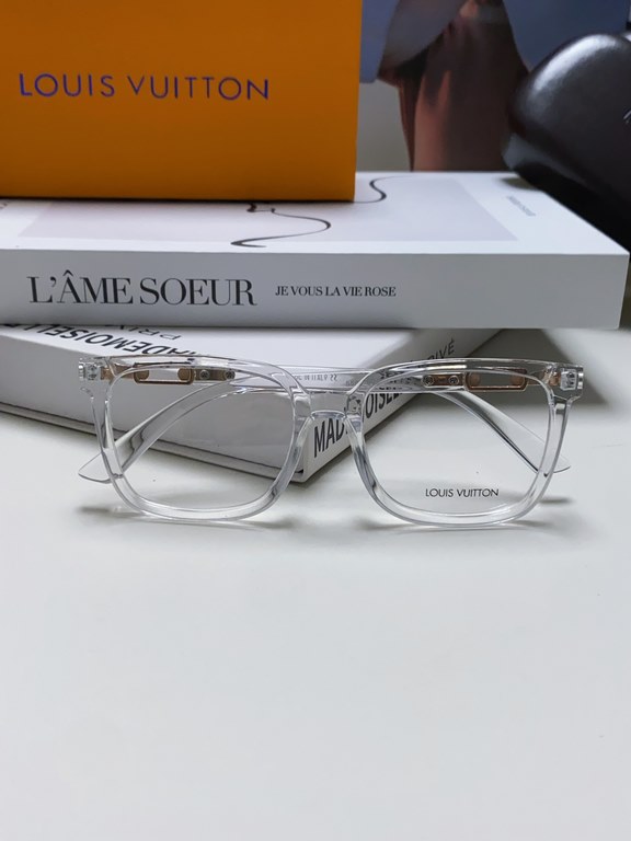 Lv Louis Vuitton 2024 new Wang Yibo Yang Yang Yu Wenle with the same glasses frame men retro large face anti-blue light myopia glasses frame men and women