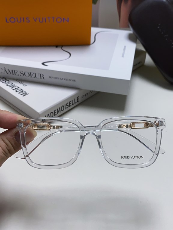 Lv Louis Vuitton 2024 new Wang Yibo Yang Yang Yu Wenle with the same glasses frame men retro large face anti-blue light myopia glasses frame men and women