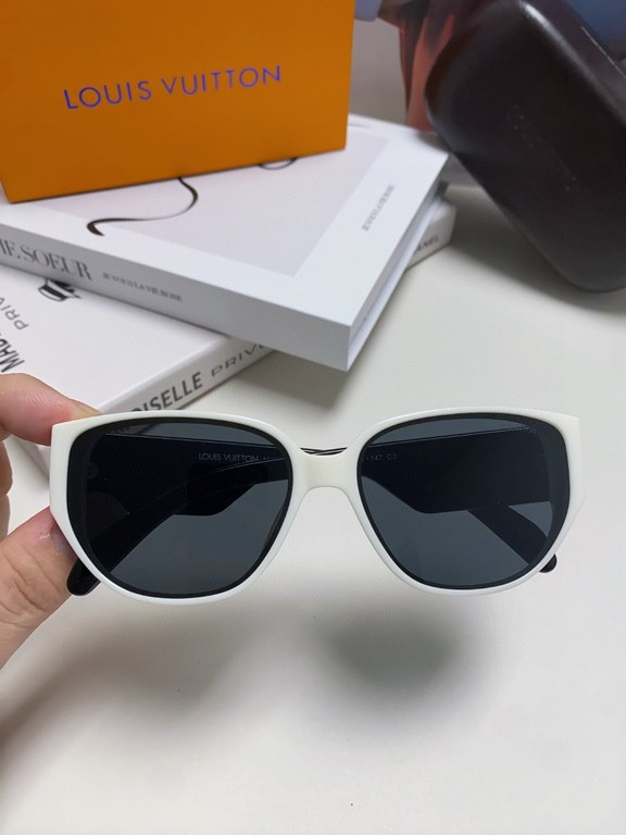 LV Louis Vuitton sunglasses, face-framing visor, high-end and lightweight