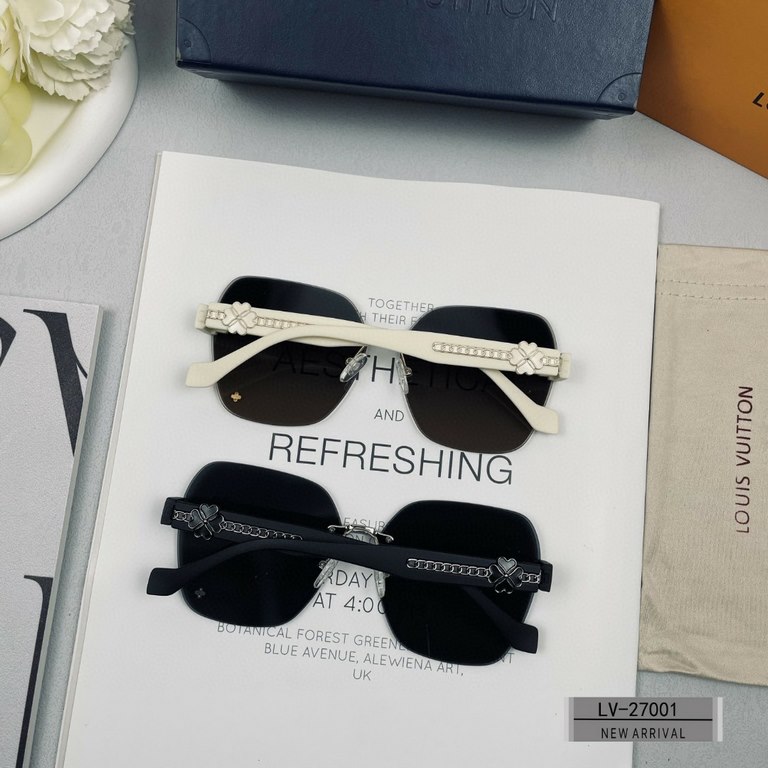 . [Louis Vuitton - LV . [Polaroid Resin Lenses . [TR Frames Lightweight and Comfortable to Wear] . [size 65-13-145] . [   new sunglasses to reduce the burden of glare, star models, blocking harmful light radiation, trave