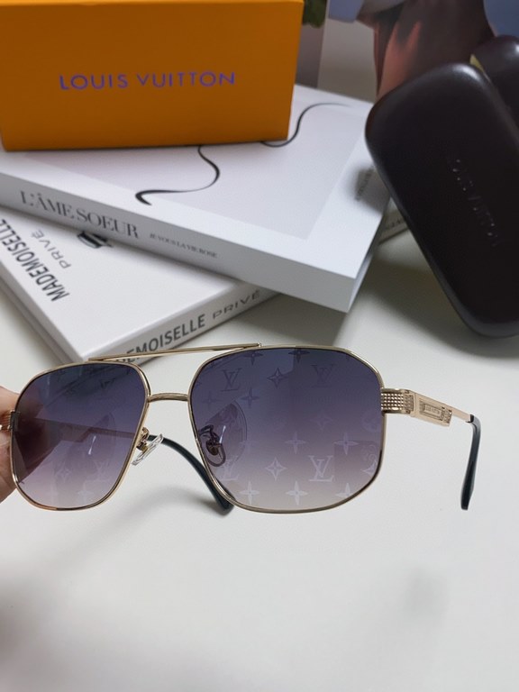 Lv Louis Vuitton Kwon Chi-Lung same L family sunglasses men high quality aviator toadstool anti-UV myopia sunglasses