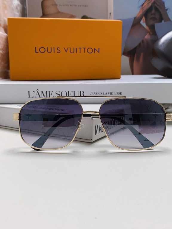 Lv Louis Vuitton Kwon Chi-Lung same L family sunglasses men high quality aviator toadstool anti-UV myopia sunglasses