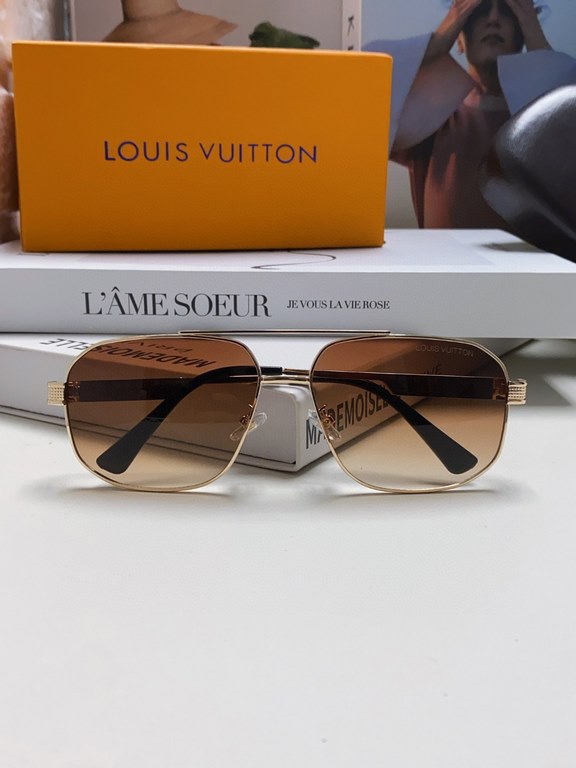 Lv Louis Vuitton Kwon Chi-Lung same L family sunglasses men high quality aviator toadstool anti-UV myopia sunglasses