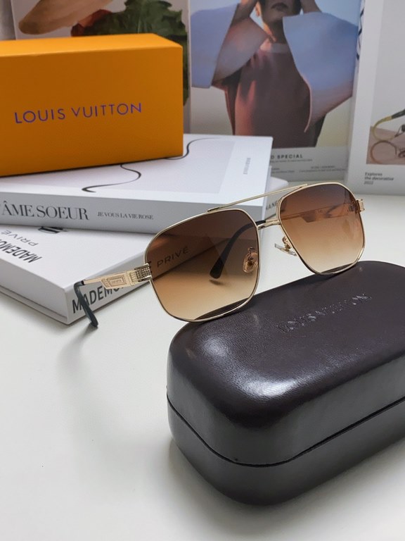 Lv Louis Vuitton Kwon Chi-Lung same L family sunglasses men high quality aviator toadstool anti-UV myopia sunglasses