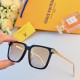 LV new Korean version of the square large frame simple sunglasses fashion trend personality net red men and women with the same sunglasses tide