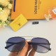 LV new men's sunglasses Europe and the United States explosion metal double beam fashion large frame sunglasses driving driving sunglasses