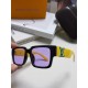 LV Louis Vuitton new sunglasses retro personality avant-garde sunglasses model model high quality plate high quality box