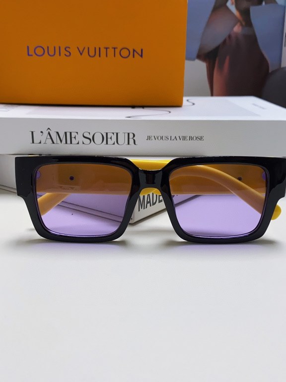 LV Louis Vuitton new sunglasses retro personality avant-garde sunglasses model model high quality plate high quality box