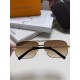 LV Louis Vuitton Sunglasses can be matched with near with myopia metal sunglasses men's fashion retro sunshade square frame glasses double beam sunglasses female models