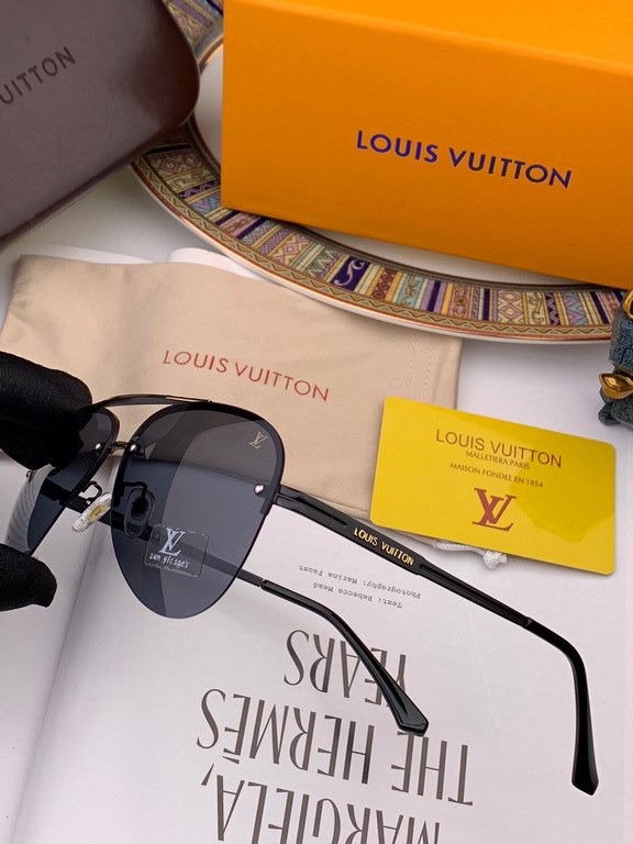 2024 New LOUIS VUITTON-Louis Home New LV toad frame sunglasses Each payment is a boutique   Fashionista decorative sunglasses High quality Not picky about the face     Wear comfortably Trendy and versatile     Model L09