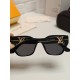 LV Louis Vuitton thick frame polygonal plate sunglasses female European and American wind UV protection sunglasses high goods show face small fashion trend female models