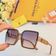 LV2024 new fashion hollow sunglasses female square large frame ins wind net red paragraph sunglasses tide street beat tide