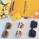 LV2024 new fashion hollow sunglasses female square large frame ins wind net red paragraph sunglasses tide street beat tide