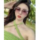 lv large frame sunglasses sunglasses classic box design, not pick face type, whether with a coat or dress are very temperament prevention UV Model L4519