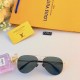 LV polarized sunglasses HD ultra-lightweight screwless toadstool double beam driver color-changing night vision