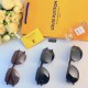 LV new men's polarized sunglasses fashion double beam large frame sunglasses UV protection driving glasses