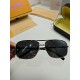 LV Louis Vuitton Sunglasses can be matched with near with myopia metal sunglasses men's fashion retro sunshade square frame glasses double beam sunglasses female models